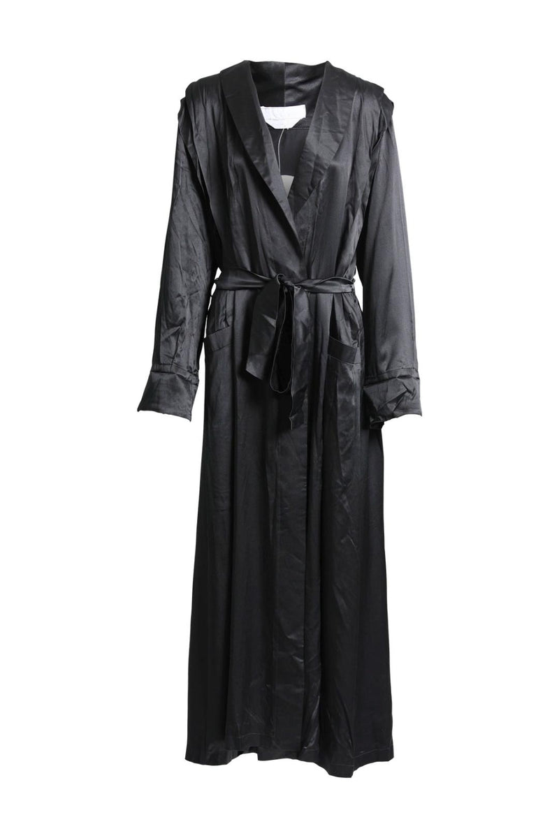 Buy Black Silk Negligee and Nightie Matching Set - Anne Lewin | RELOOP