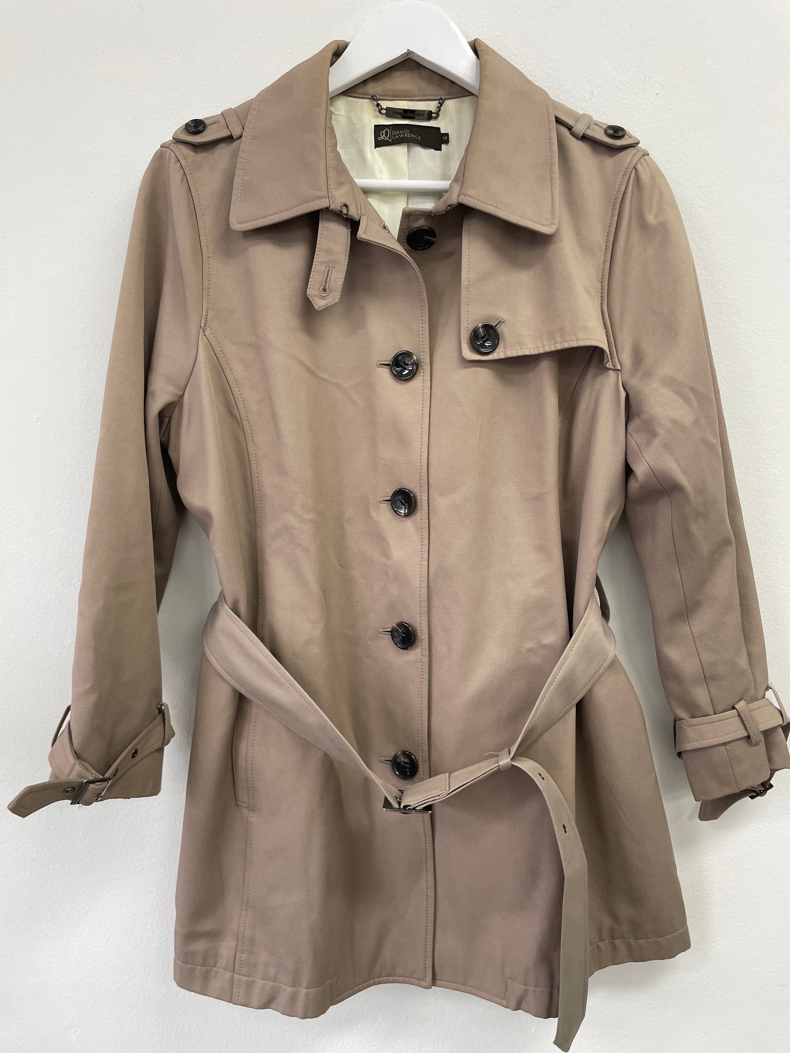 David fashion lawrence trench coat